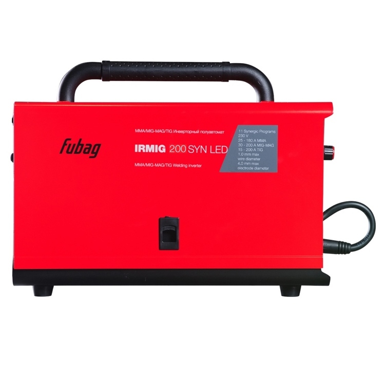 FUBAG Сварочный инверторный полуавтомат IRMIG 200 SYN LED с горелкой 250 А в комплекте
